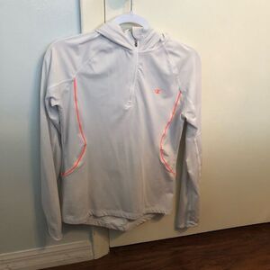 CHAMPION activewear white hoodie sweater top long sleeve sz M womens